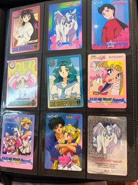 Sailor Moon Trading Cards from the 90s !!